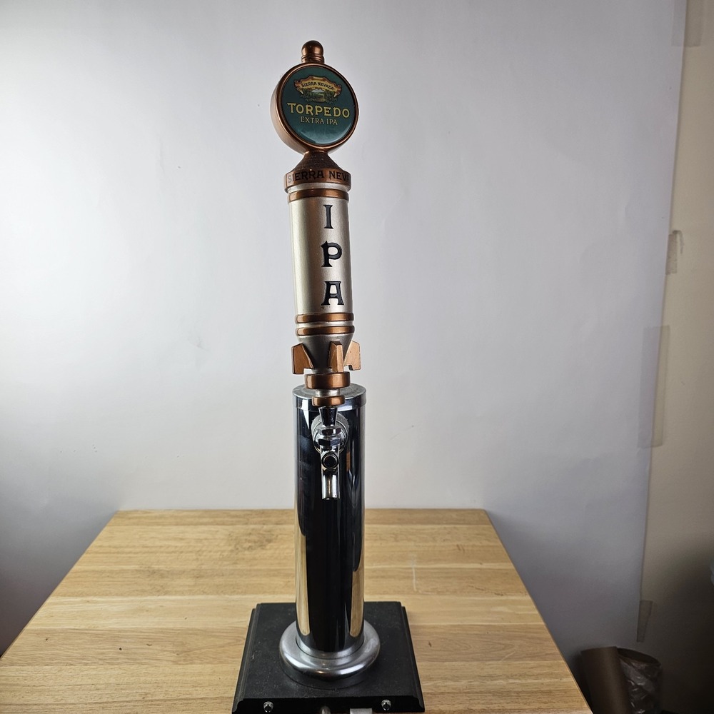 Large Sierra‎ Nevada Beer Tap Pump Complete With Piping Untested Mancave Bar